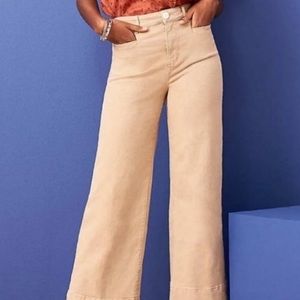 Loft Wide leg Cotton Chinos